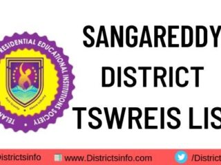 tswreis list in sangareddy district